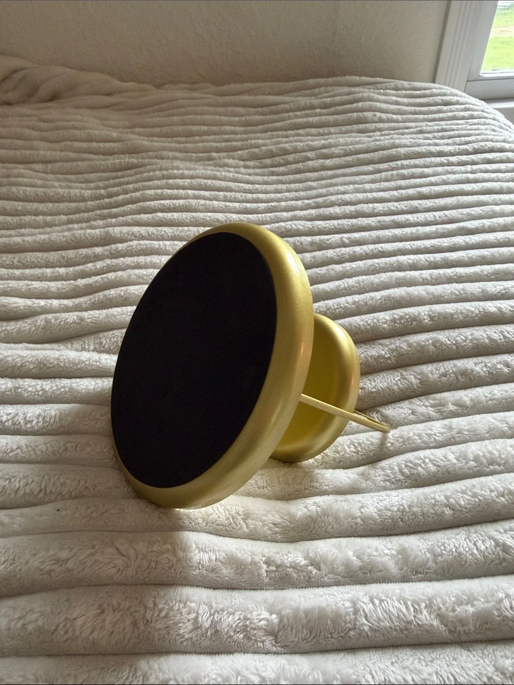 Two-Tier Metal Serving Tray in Gold